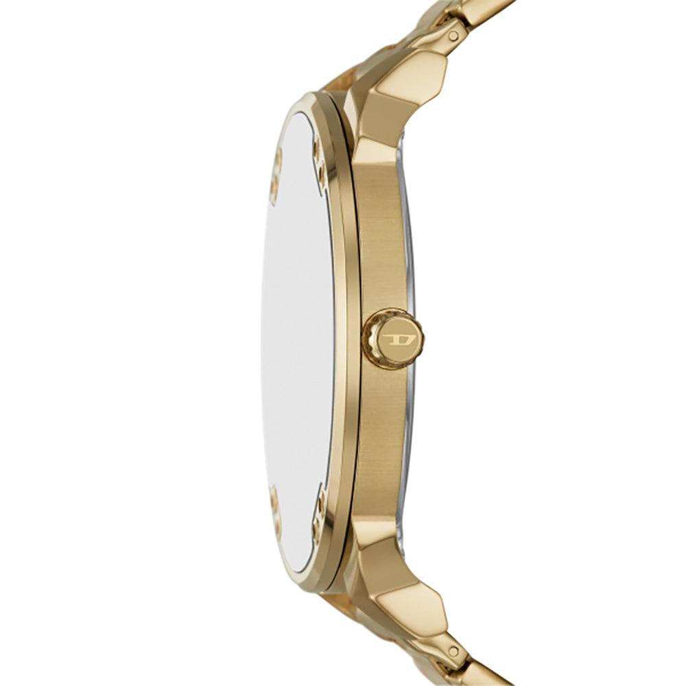 Men Mr. Daddy Slim Golden Watch