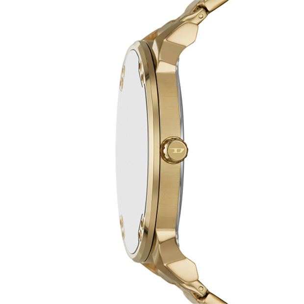 Men Mr. Daddy Slim Golden Watch