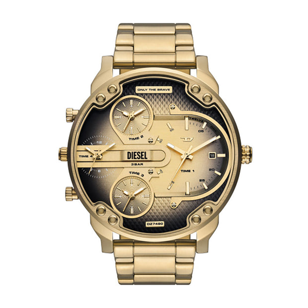 Men Mr. Daddy Slim Golden Watch