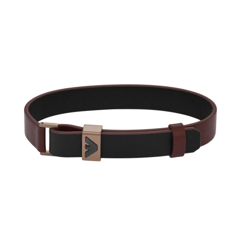 Men Eagle Logo Rose Gold Bracelet