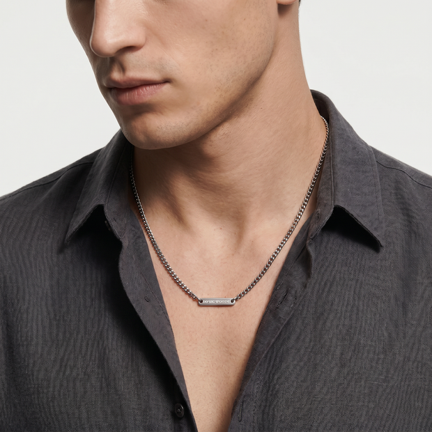 Men Silver Necklace