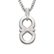 Men Eagle Logo Silver Necklace