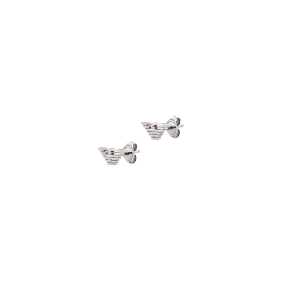 Men Eagle Logo Silver Earring