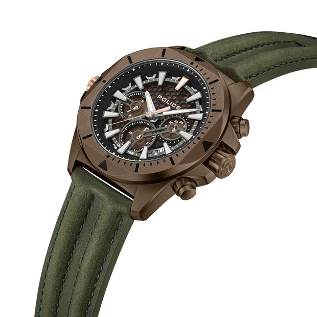 Men Electrical Brown 46mm Watch
