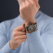 Men Electrical Brown 46mm Watch