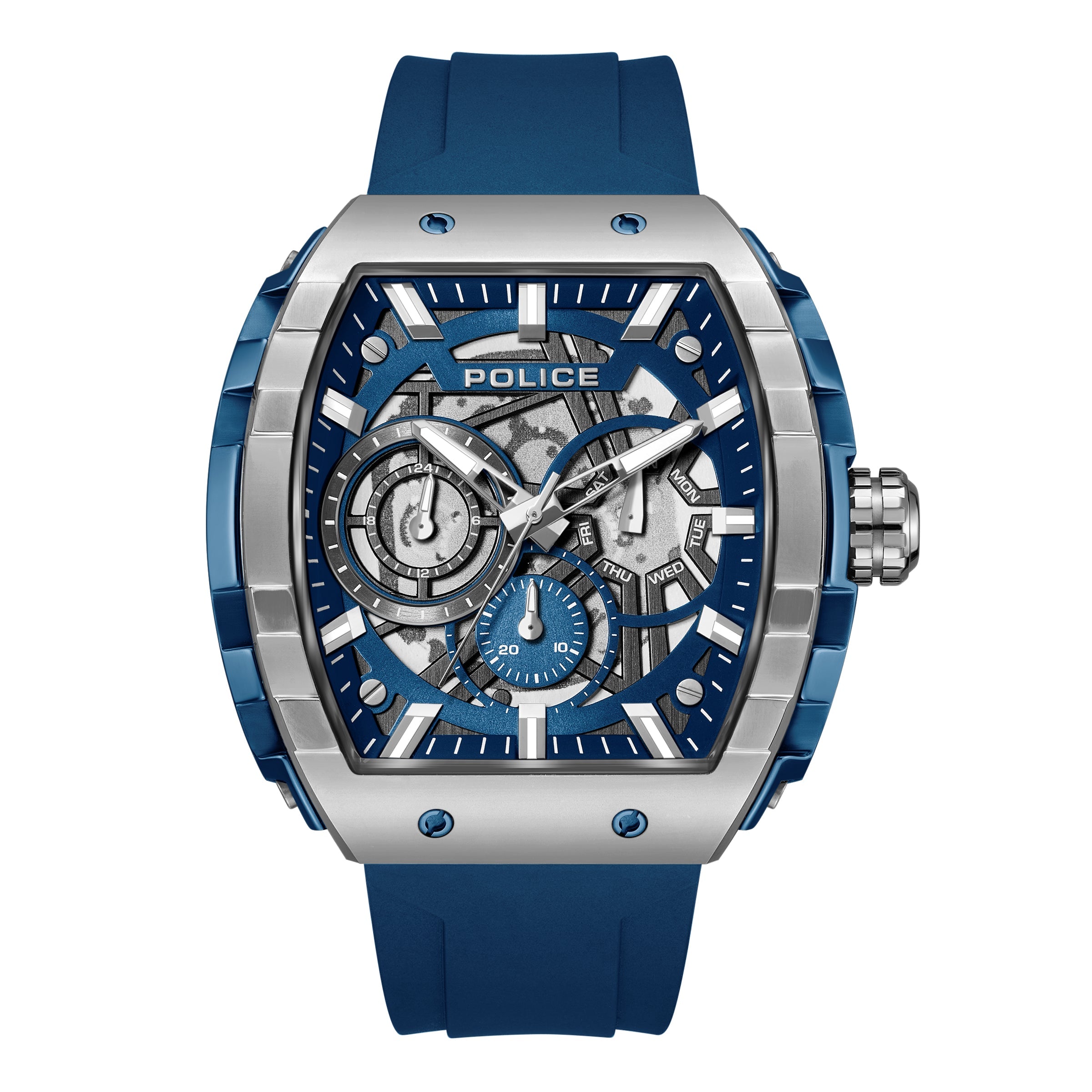 Men Flash  Blue 48.5X51mm Watch