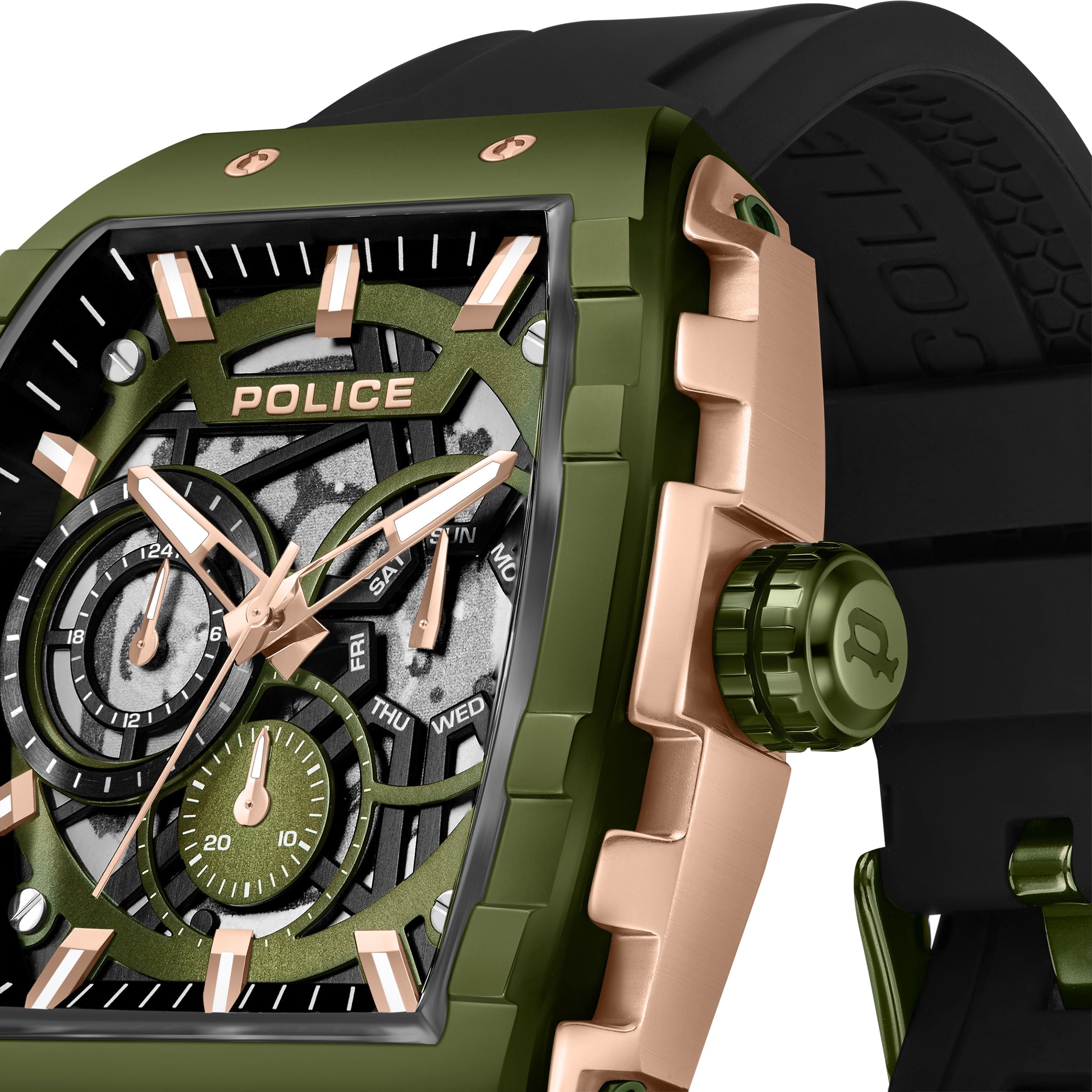 Men Flash  Bronze 48.5X51mm Watch