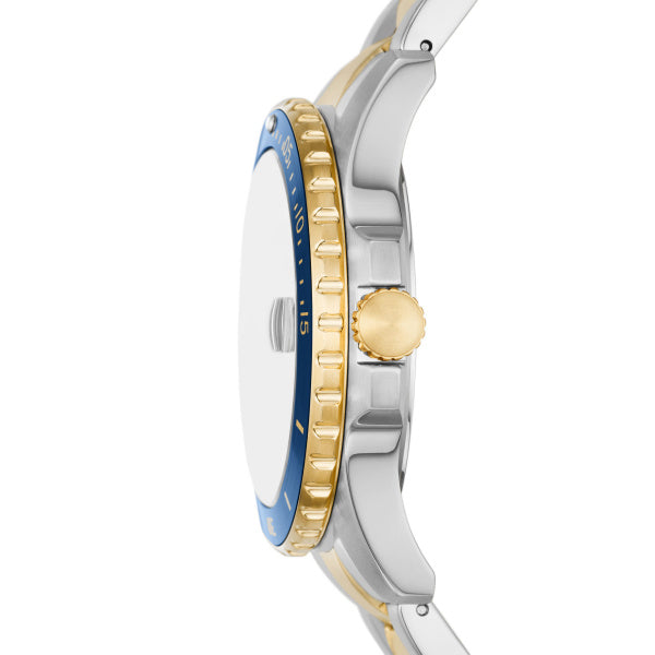 Men Fossil Blue Dive Watch