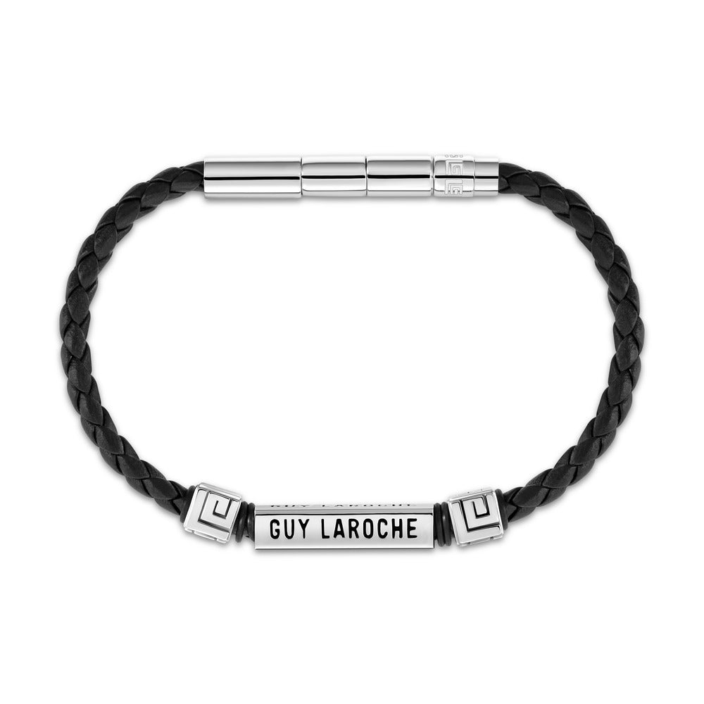 Men Jean Silver-Black Bracelet