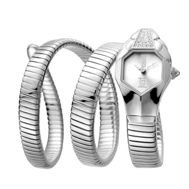 Women Just Glam Silver Watch