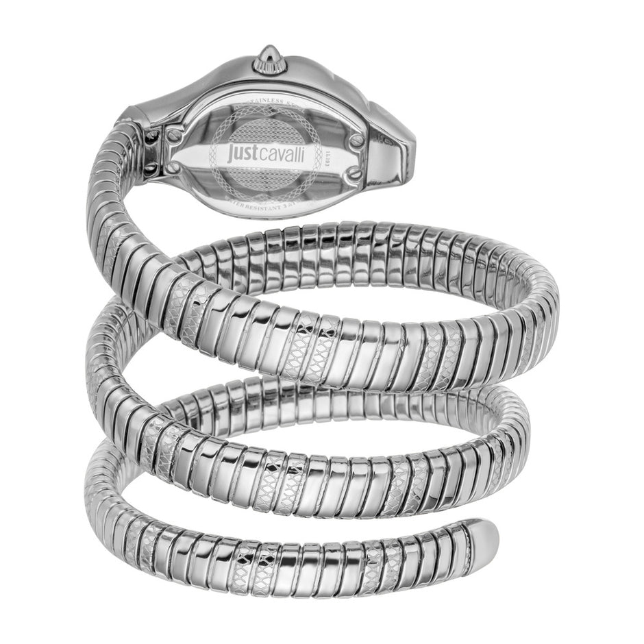 Women Just Glam Evo 7 Silver 22X35.5mm Watch