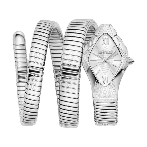 Women Cristallo Silver 22 X 36.5mm Watch