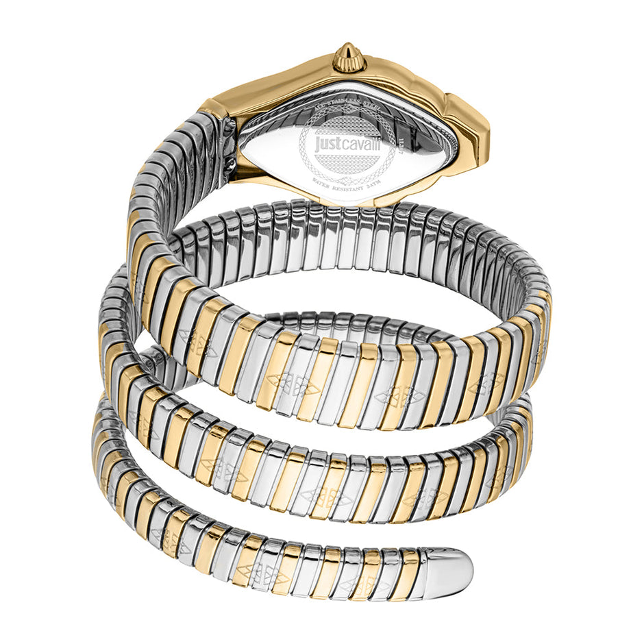 Women Cristallo Two Tone Silver & Gold 22 X 36.5mm Watch