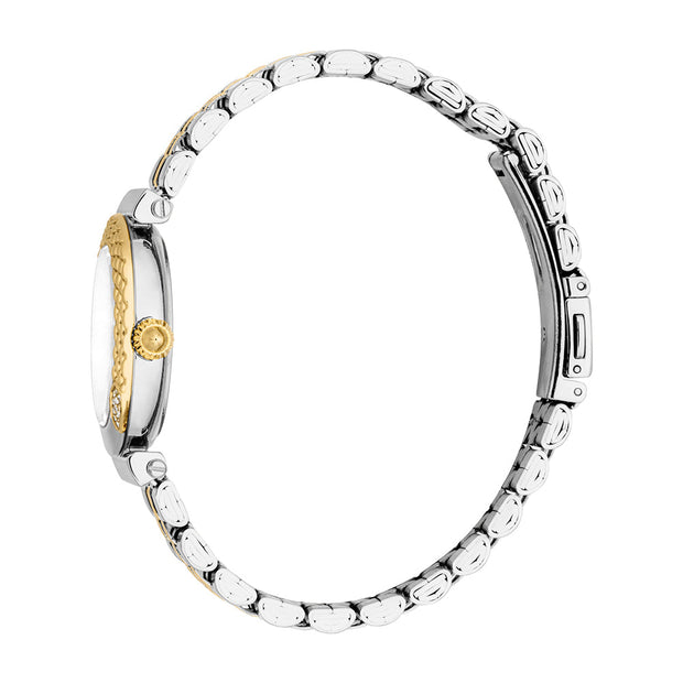 Women Mistero Two Tone Silver & Gold 30mm Watch
