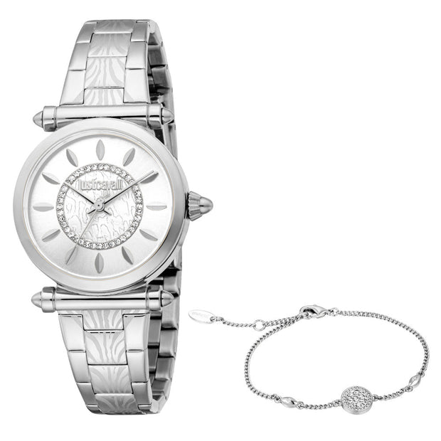 Women Splendida Silver 30mm Watch Set