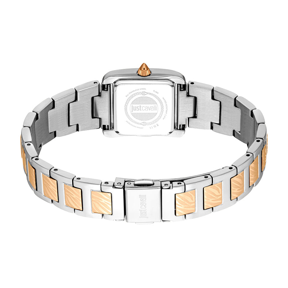 Women Sera Two Tone Silver & Rose Gold 22 X 25mm Watch