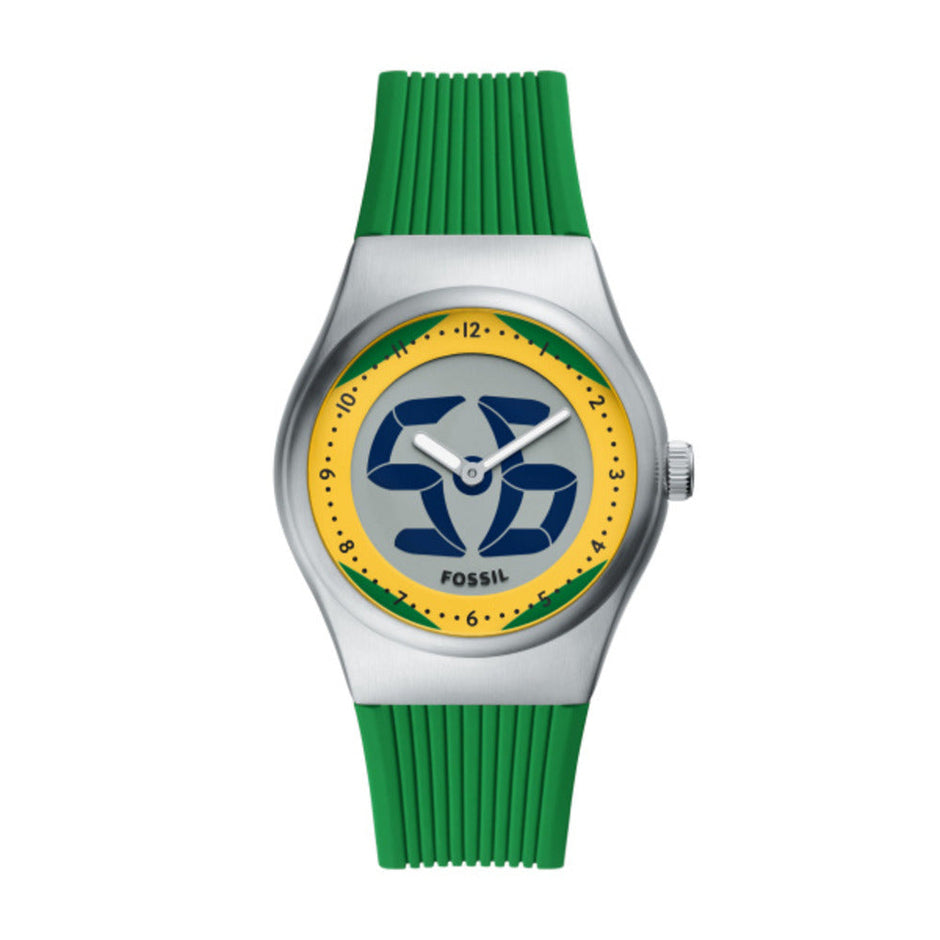 Men World Flags Big Tic Brazil Watch
