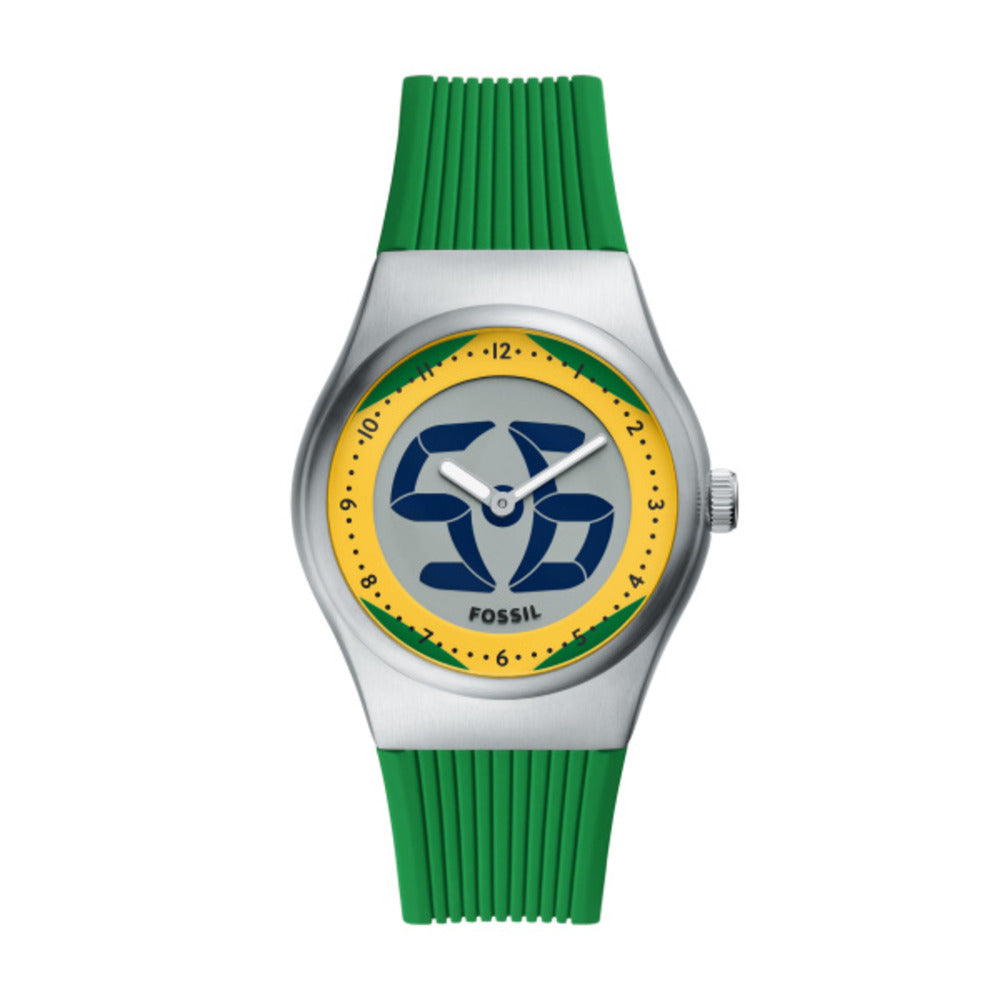 Men World Flags Big Tic Brazil Watch