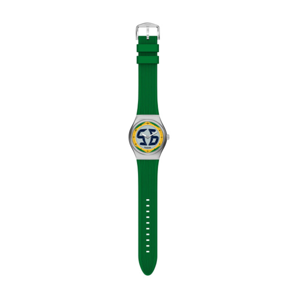 Men World Flags Big Tic Brazil Watch