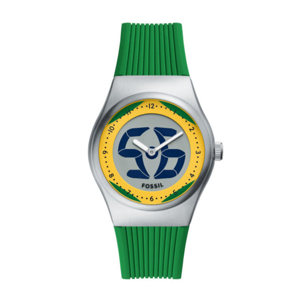Men World Flags Big Tic Brazil Watch