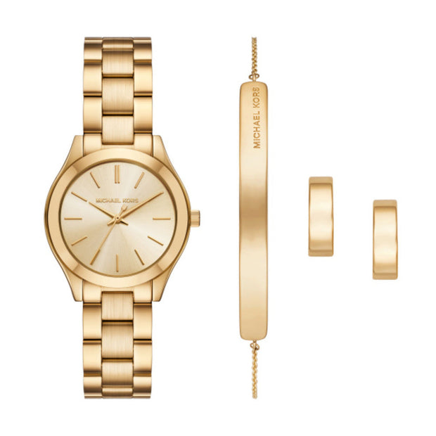 Women Slim Runway Gold Watch