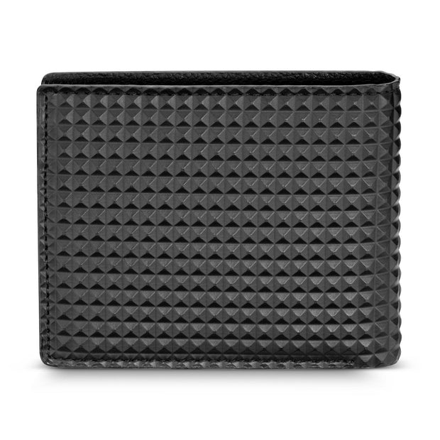 Men Pyramid Black Wallet