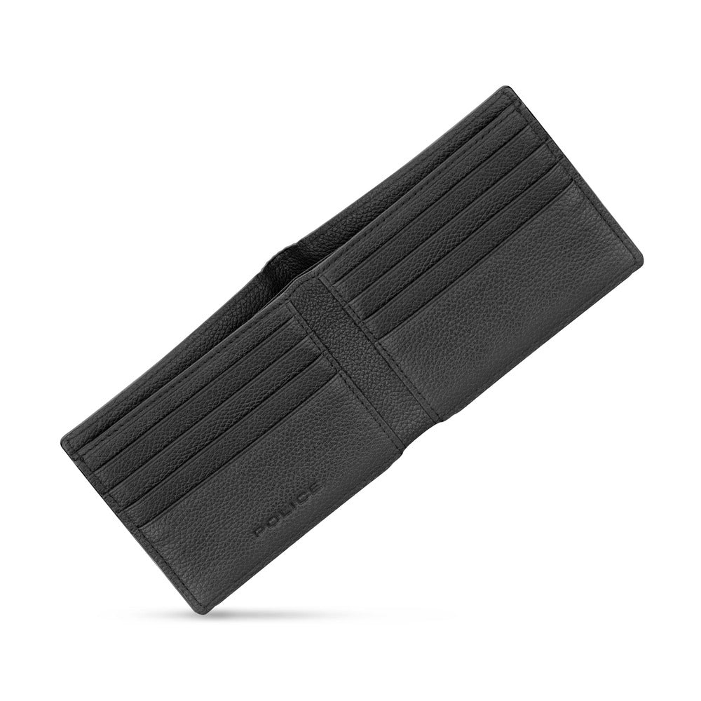 Men Pyramid Black Wallet