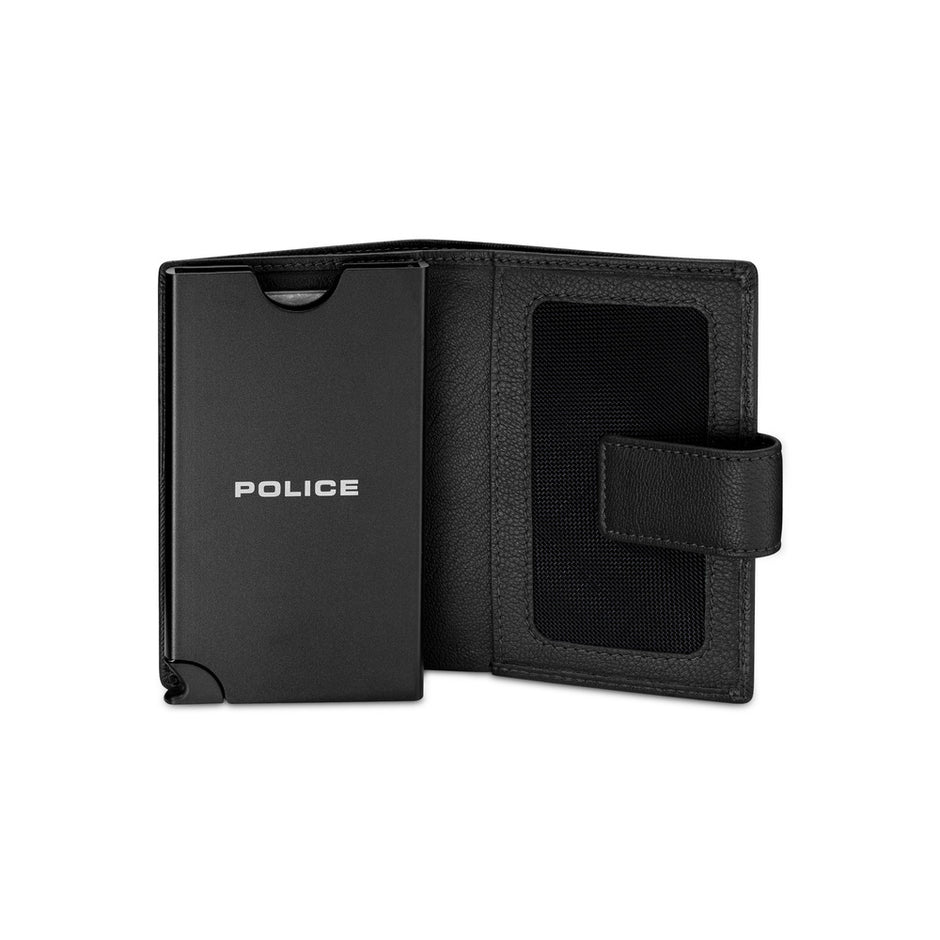 Men Automatic Black Card Holder