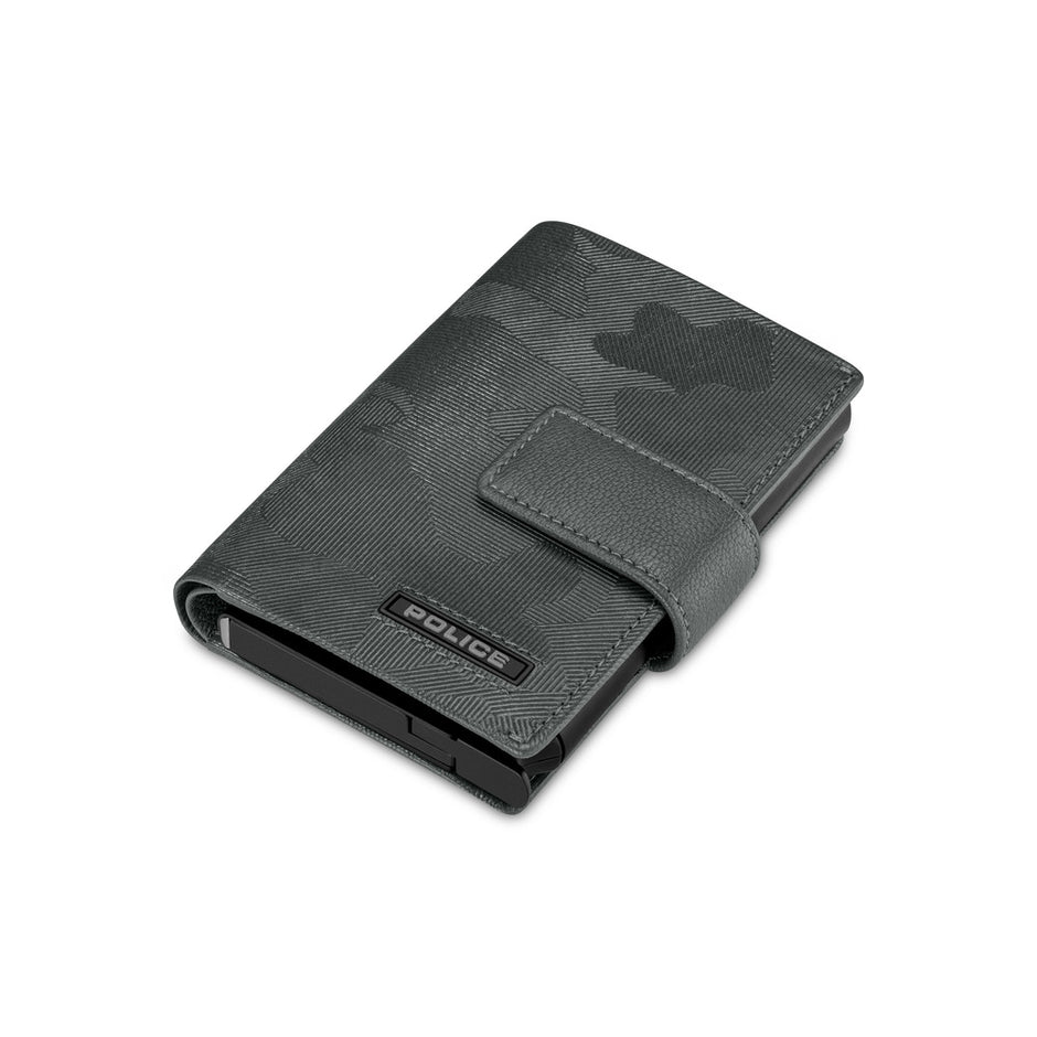 Men Automatic Grey Card Holder