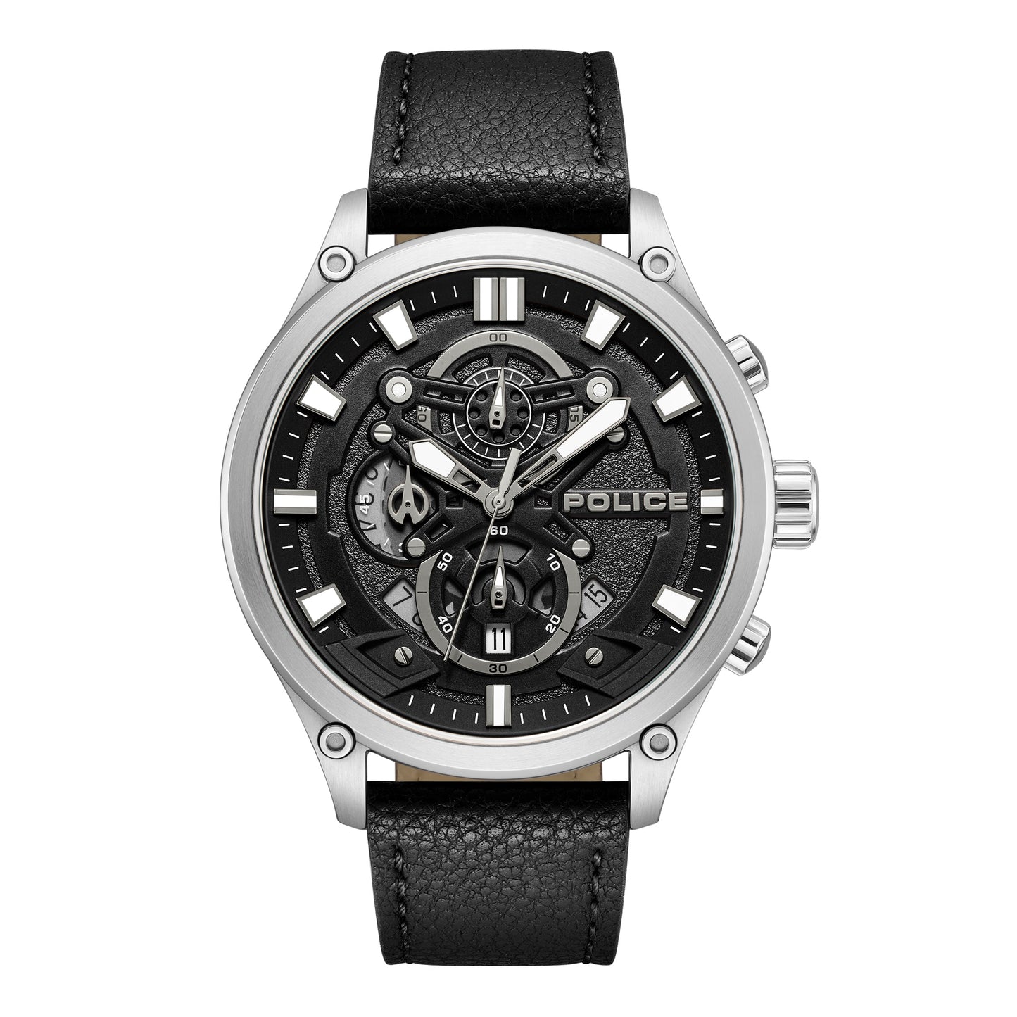 Men Wadden Black 46mm Watch
