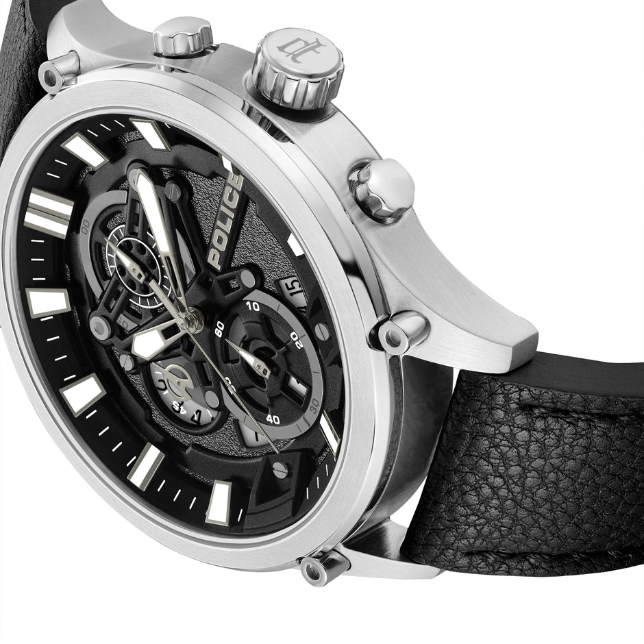 Men Wadden Black 46mm Watch