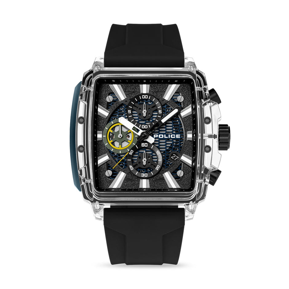 Men Clout Octet  Black And Blue  43X43.8Mm Watch