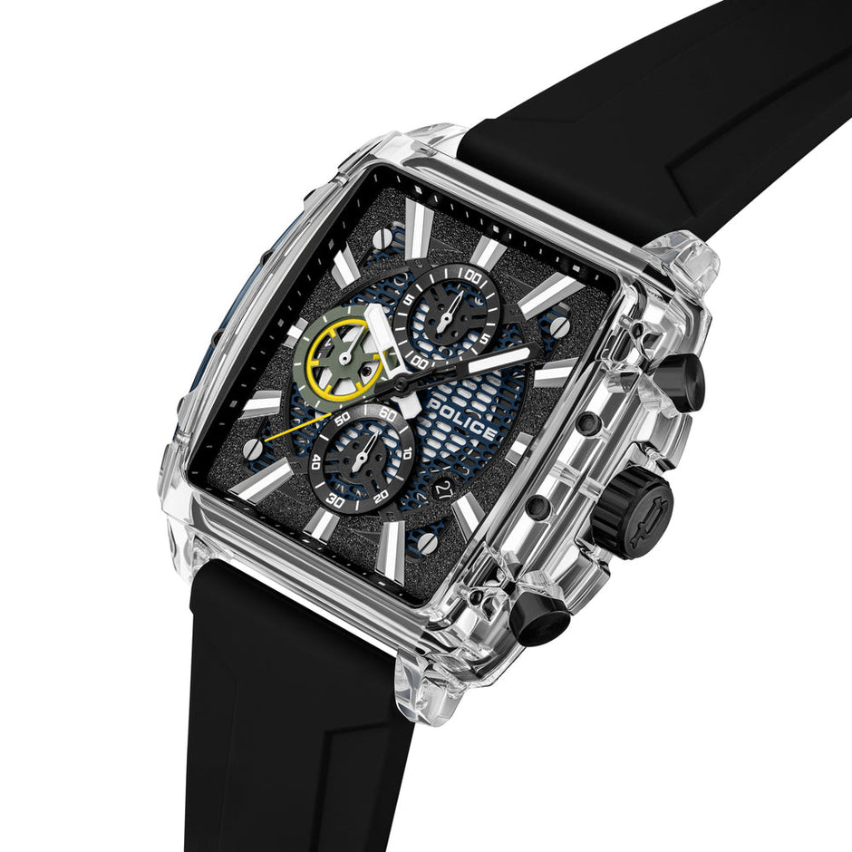 Men Clout Octet  Black And Blue  43X43.8Mm Watch