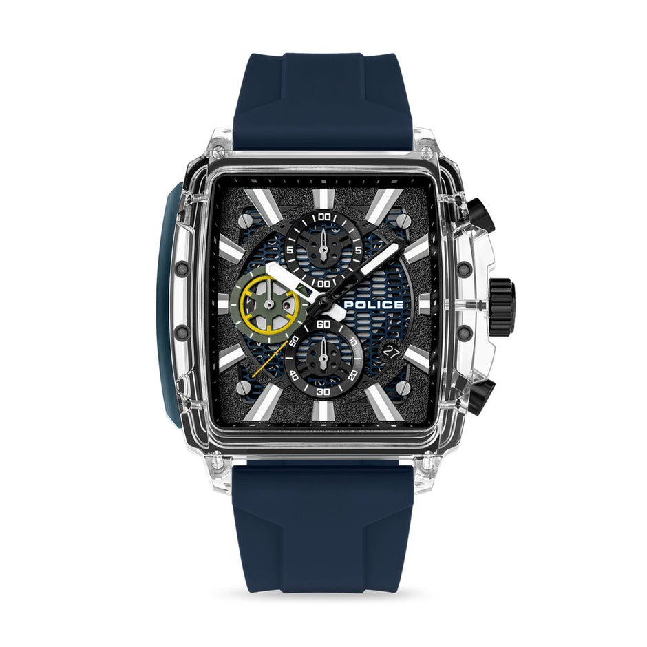 Men Clout Octet  Black And Blue  43X43.8Mm Watch