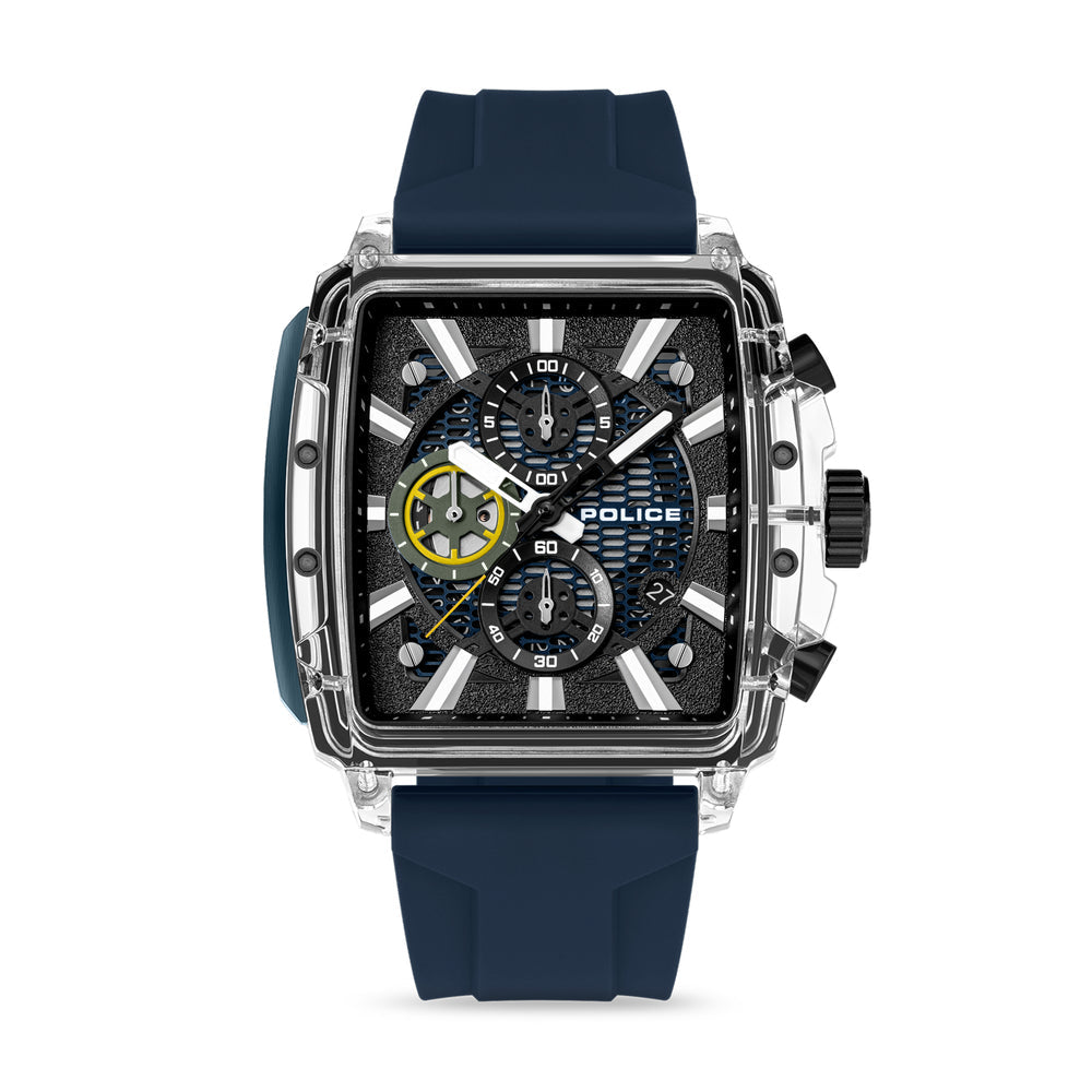 Men Clout Octet  Black And Blue  43X43.8Mm Watch