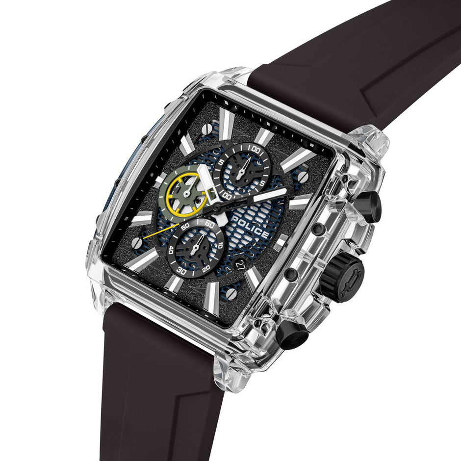 Men Clout Octet  Black And Blue  43X43.8Mm Watch