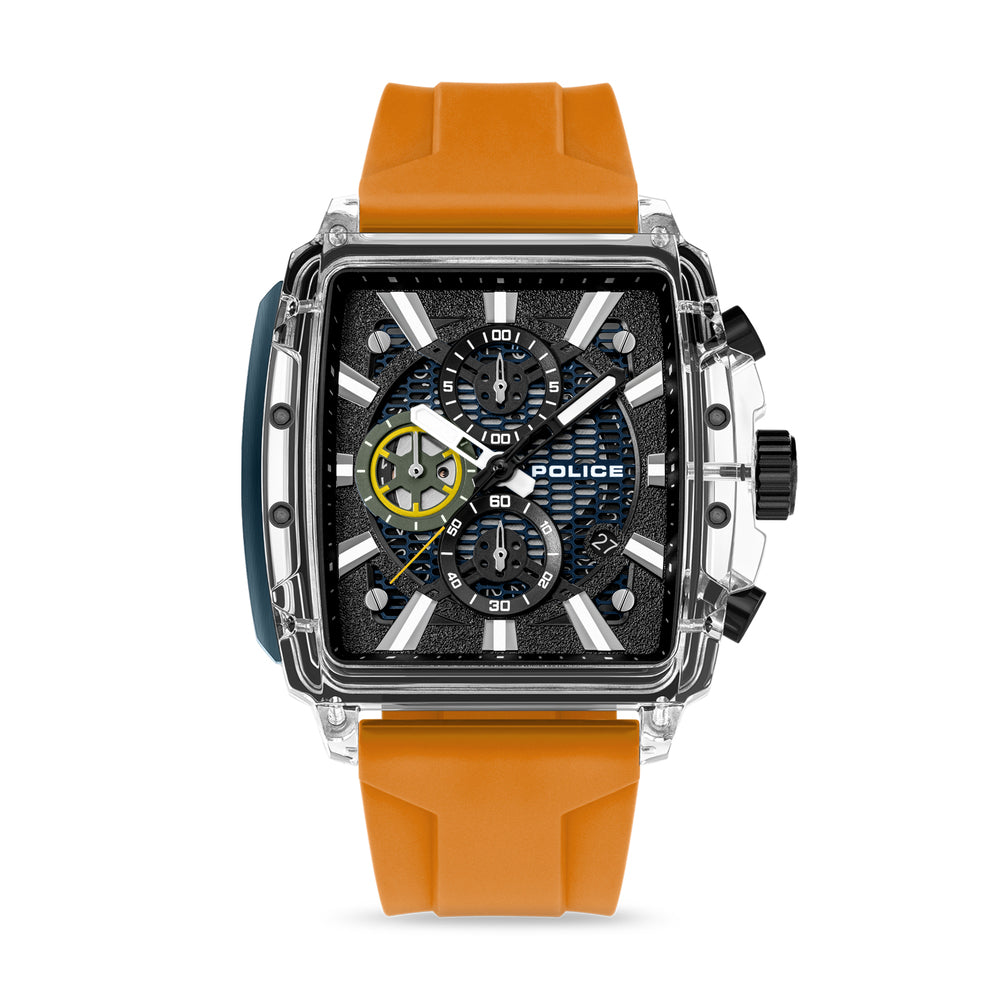 Men Clout Octet  Black And Blue  43X43.8Mm Watch
