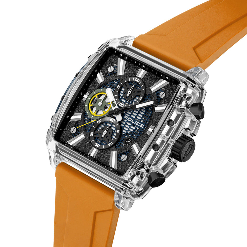 Men Clout Octet  Black And Blue  43X43.8Mm Watch