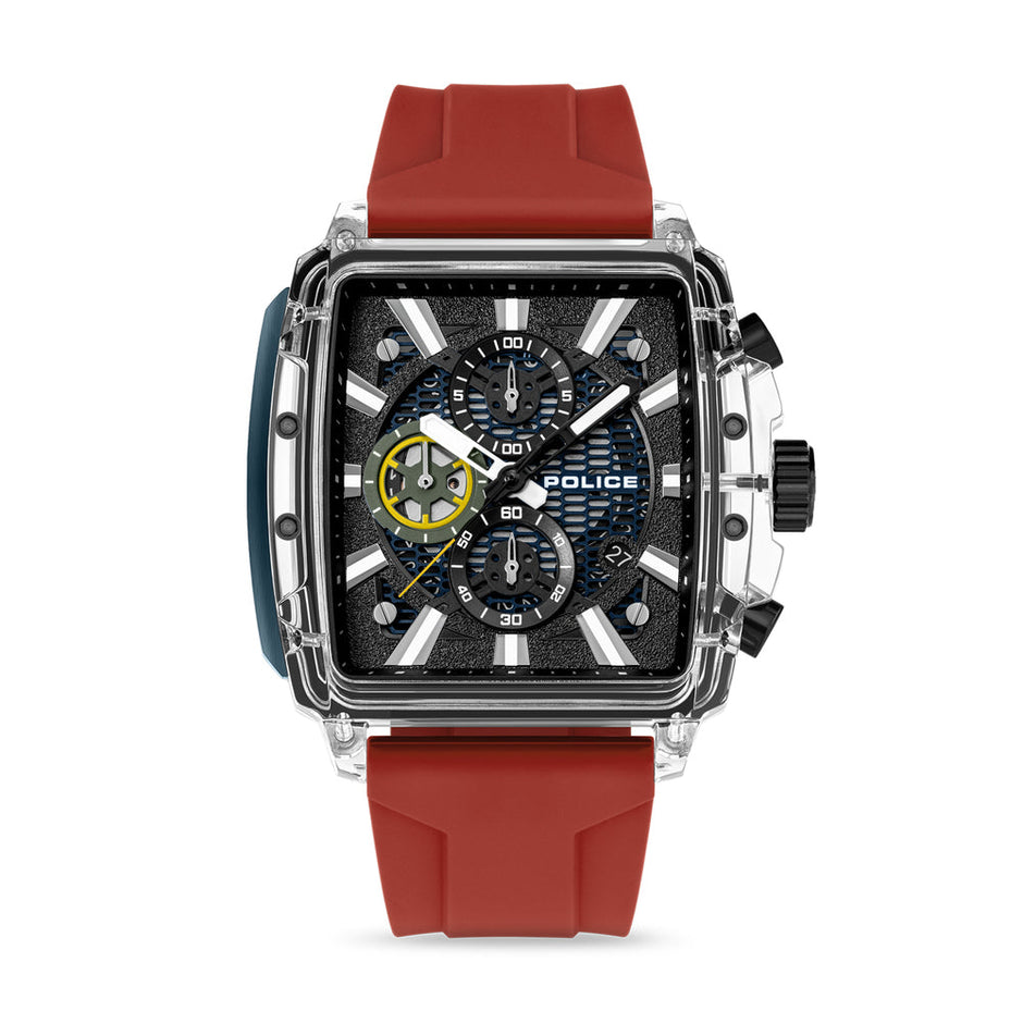 Men Clout Octet  Black And Blue  43X43.8Mm Watch
