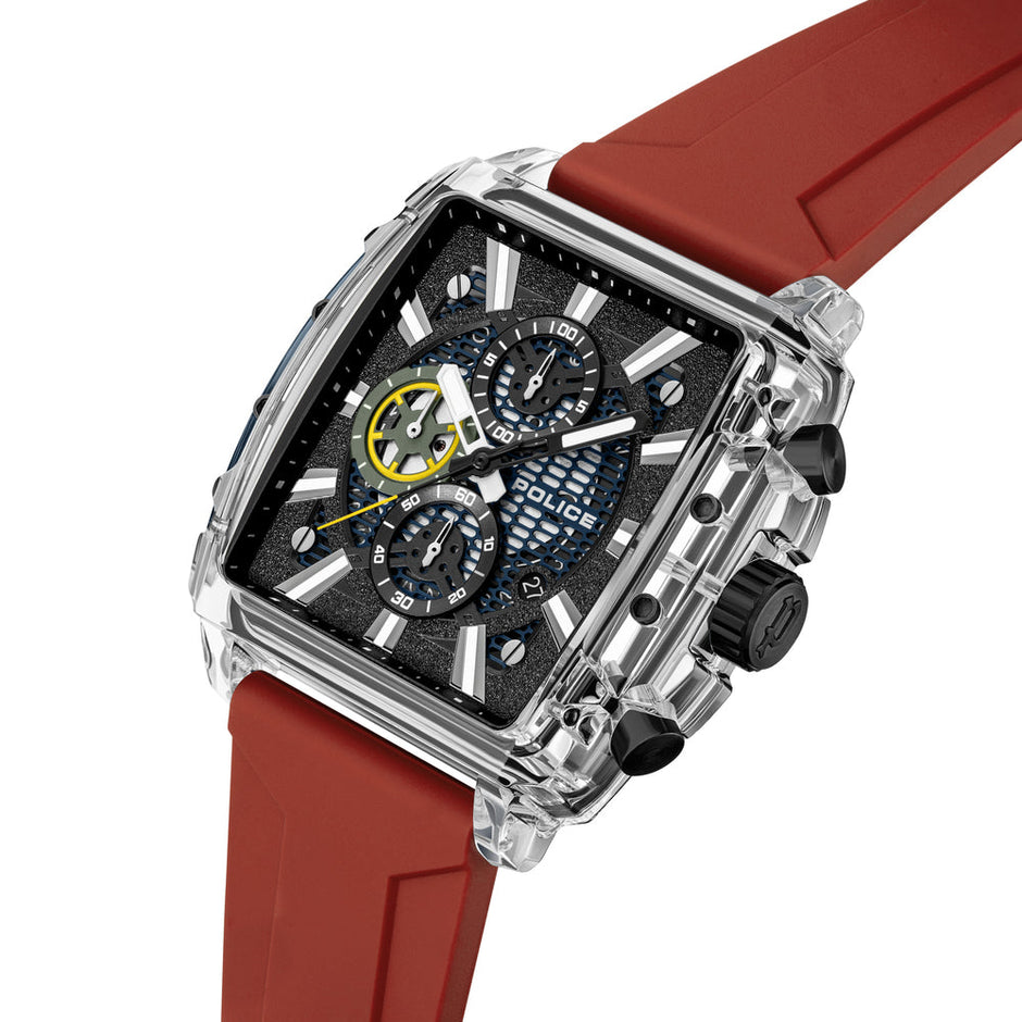 Men Clout Octet  Black And Blue  43X43.8Mm Watch