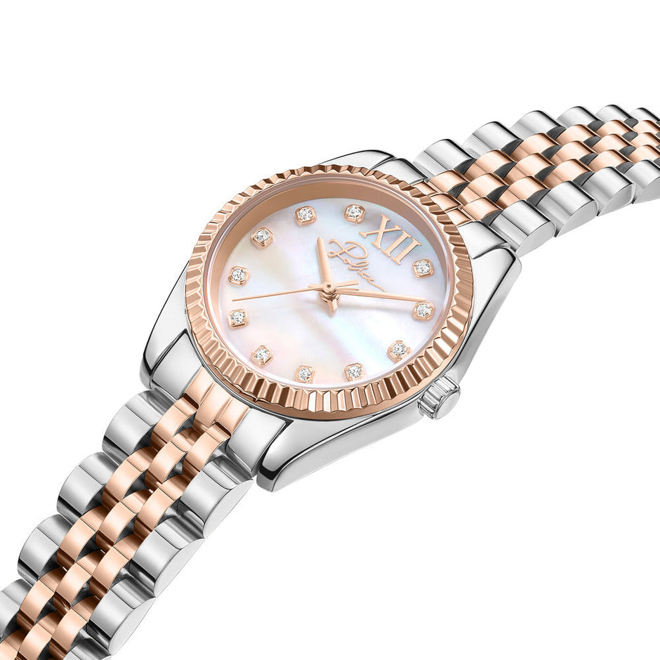 Women Flute Silver 28mm Watch