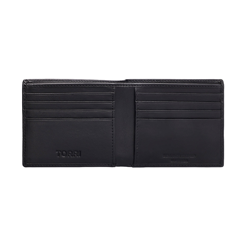 Men Santino Goil Navy/Black Wallet
