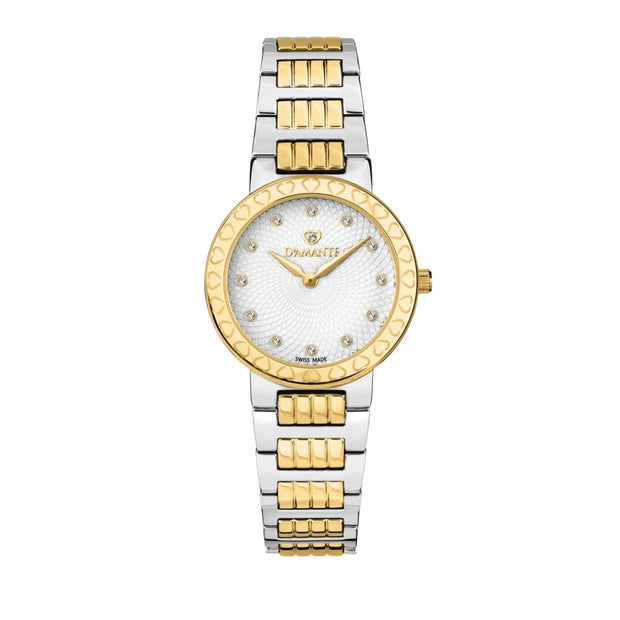 Women Logo Two Tone Watch