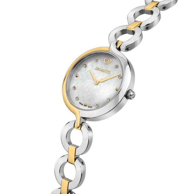 Women Sinuous Gold 39X30mm Watch