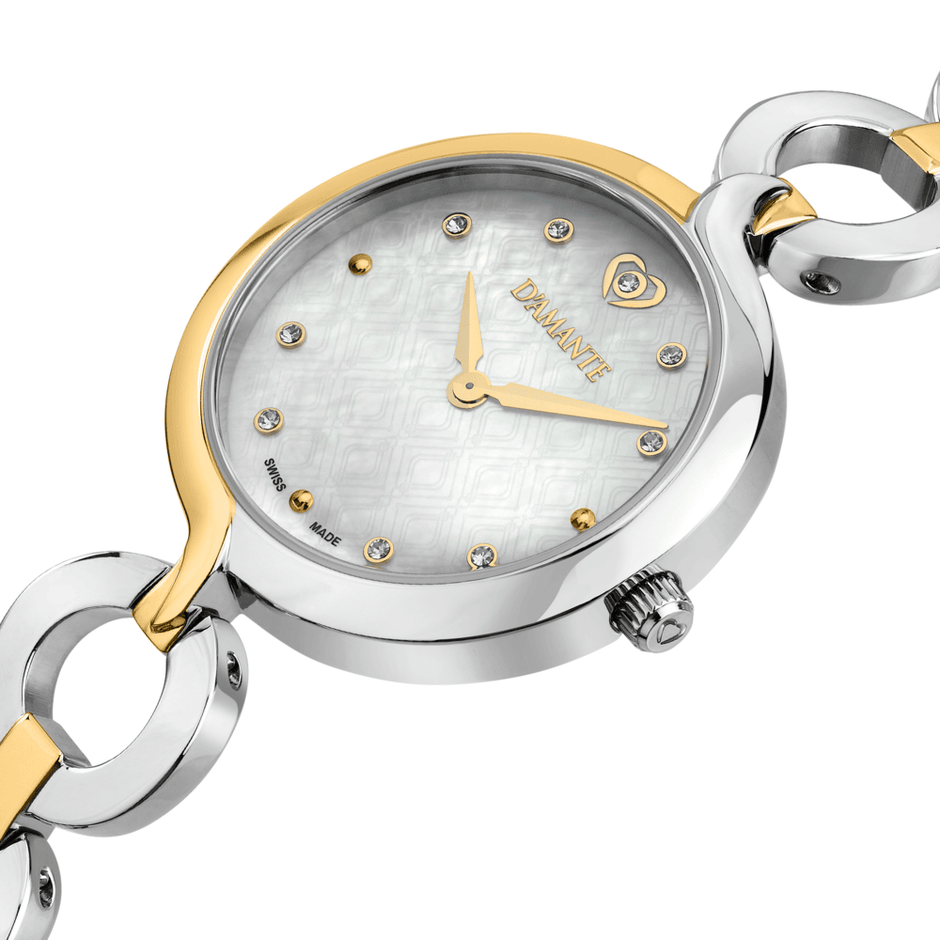 Women Sinuous Gold 39X30mm Watch