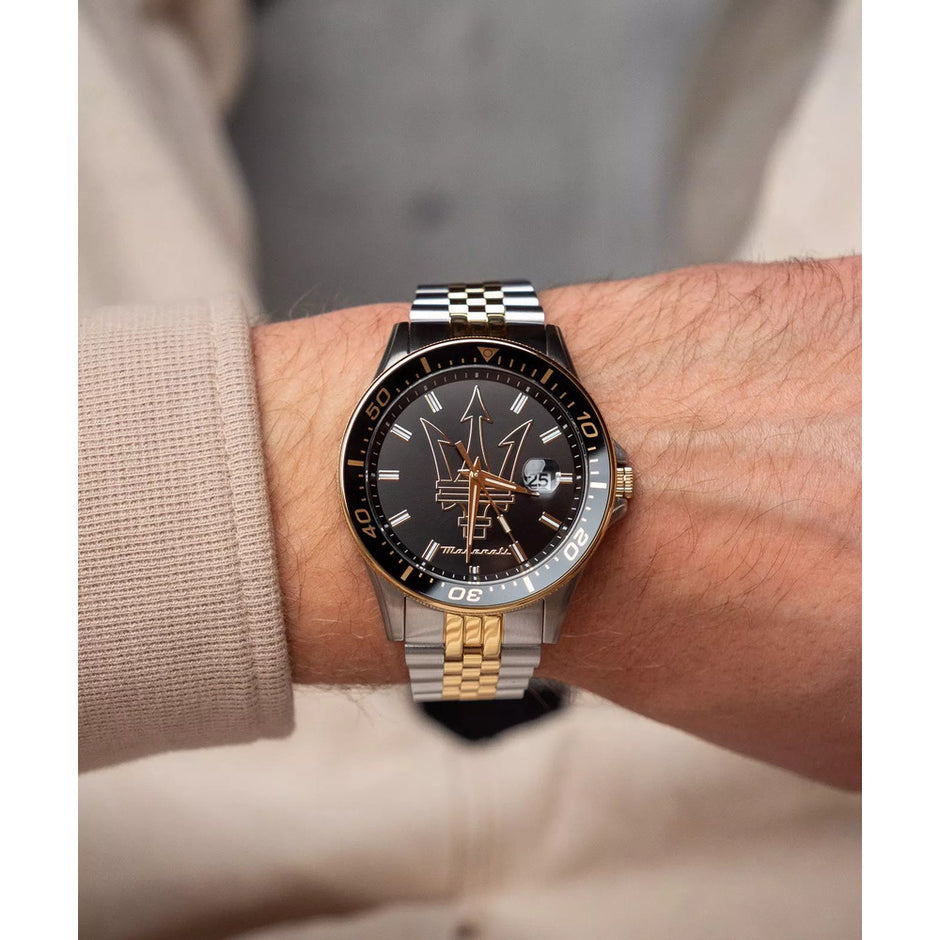 Men Sfida Two Tone Watch