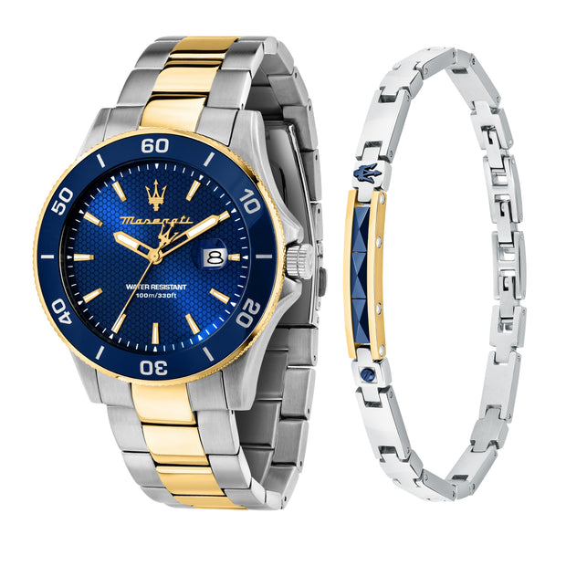 Men Competizione Silver Watch Set