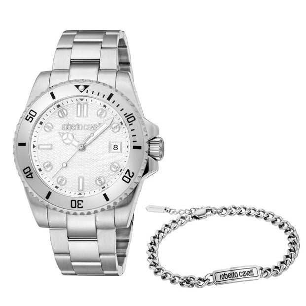 Men Marte Silver 42mm Watch Set