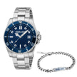 Men Marte Silver 42mm Watch Set