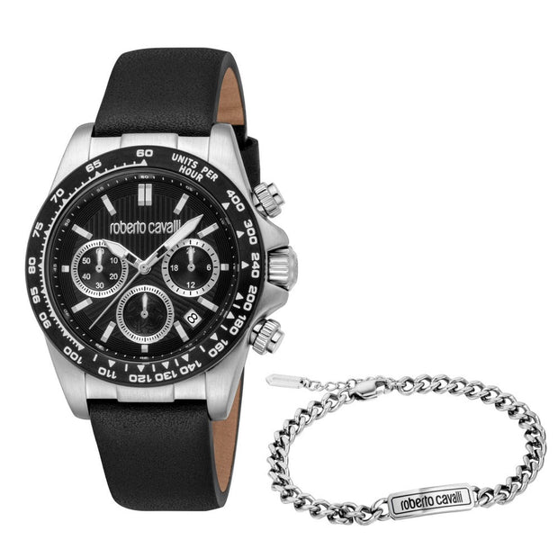 Men Fiero Black 40mm Watch Set